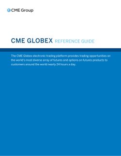 CME Globex Reference Guide