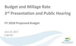 2018 Proposed General Fund Revenue