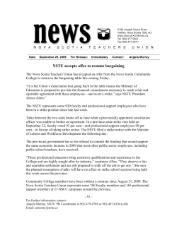 NSTU accepts offer to resume bargaining