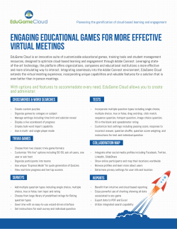 Engaging educational games for more effective