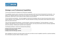 Strategic levels Capabilities