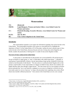 Memorandum - Cornell Law