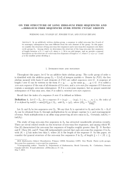 ON THE STRUCTURE OF LONG ZERO