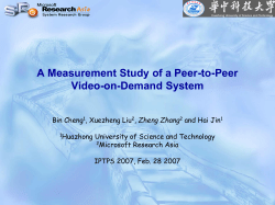 A Measurement Study of a Peer-to-Peer Video-on