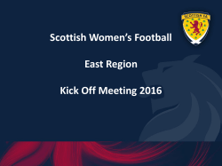 Kick Off Meeting 2016 updated