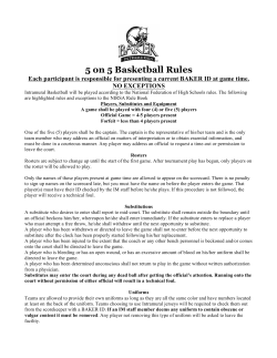 5-on-5 basketball rules