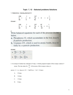 Handout Topic 7, 12 selected problems solutions