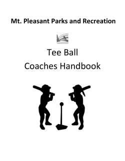 Tee Ball Coaches Handbook