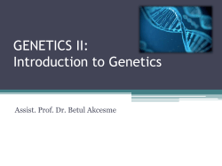 GENETICS II