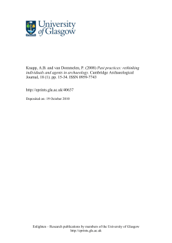 Past Practices: Rethinking Individuals and Agents in