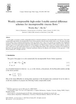 Weakly compressible high-order I-stable central difference schemes