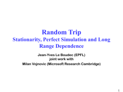 The Random Trip model - LRC has moved