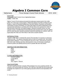 AlgebraICommomCoreSyllabus2016