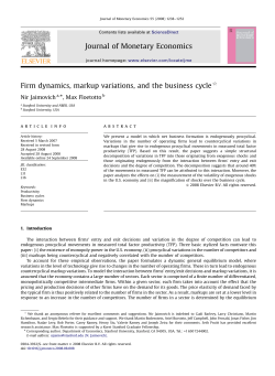 Firm Dynamics, Markup Variations and the Business