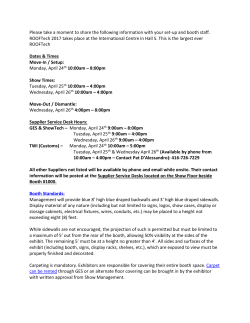 Please take a moment to share the following information with your