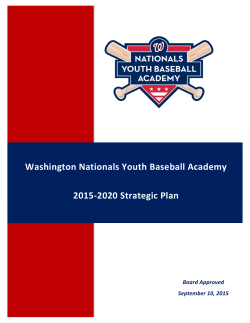 Strategic Plan - Washington Nationals