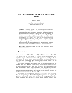 Fast Variational Bayesian Linear State-Space Model