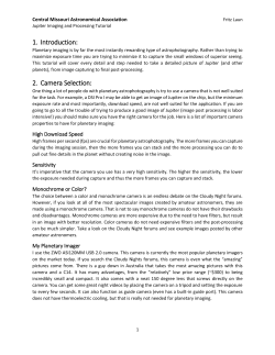 Jupiter Imaging and Processing Tutorial