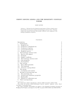 Chow`s moving lemma and the homotopy coniveau tower