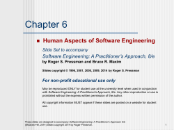 Slide Set to accompany Web Engineering: A Practitioner Approach