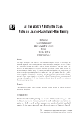 The World`s A Botfighter Stage: Notes on Location-based