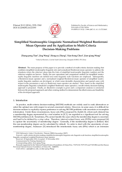 Simplified Neutrosophic Linguistic Normalized Weighted - PMF-a