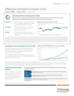 JPMorgan Intrepid European Fund