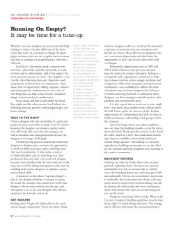 Running On Empty? It may be time for a tune-up.