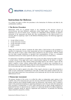 Instructions for Referees