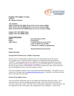 english 1101 - Clayton State University