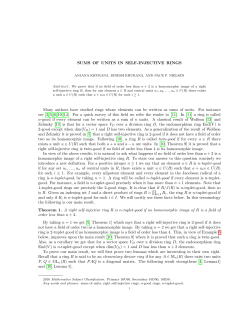 SUMS OF UNITS IN SELF-INJECTIVE RINGS