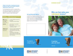 Retirement Income &ndash; Client Document F13-683A