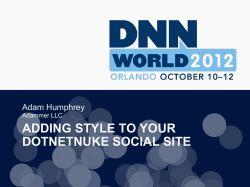 adding style to your dotnetnuke social site