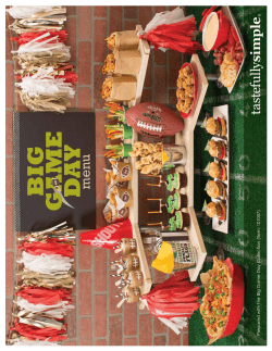 Prepared with the Big Game Day Collection (Item