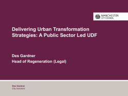Delivering urban transformation strategies for city regions