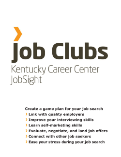 Create a game plan for your job search Link with quality