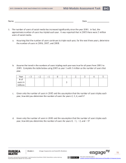 Mid-Module Assessment