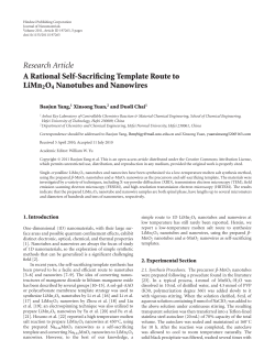 A Rational Self-Sacrificing Template Route to Nanotubes and