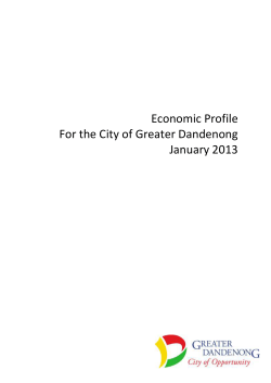 Nillumbik Economic Profile - City of Greater Dandenong