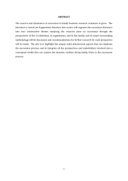 Implications of FOB Successions