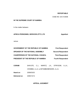 APS(Pty) Ltd v Government of Republic of