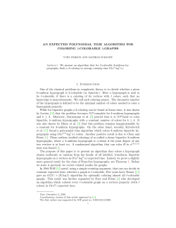 An expected polynomial time algorithm for coloring 2