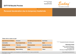 Emkay Q1FY18 Preview