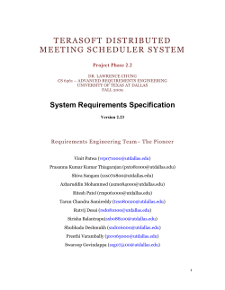 terasoft distributed meeting scheduler system