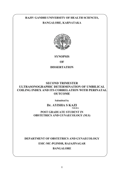 dissertation - Rajiv Gandhi University of Health Sciences
