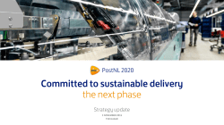 Committed to sustainable delivery the next phase