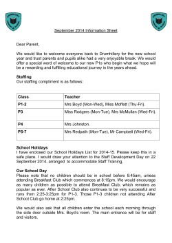 September 2014 Information Sheet