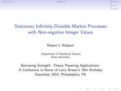 Stationary Infinitely-Divisible Markov Processes with Non