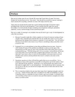 Green`s Theorem - Pauls Online Math Notes