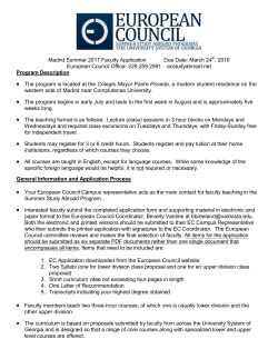 university system summer study program at roehampton institute